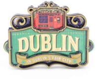 Image for Vintage Dublin Temple Bar Magnet - Green