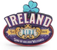 Image for Vintage Ireland Eire Magnet - Blue