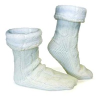 Image for Man of Aran Slipper Socks - Natural Aran