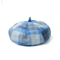 Image for Islander Lambswool Tartan Bunnet-Blue