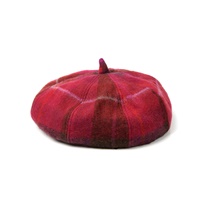 Image for Islander Lambswool Tartan Bunnet-Fuchsia
