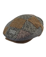 Image for Patrick francis Multi Tweed Flat Cap