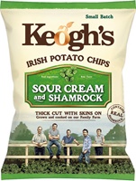 Image for Keoghs Shamrock and Sour Cream Crisps 40g