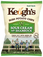 Image for Keoghs Shamrock and Sour Cream Crisps 125 g