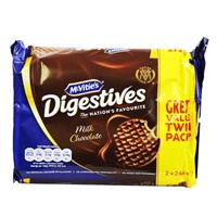 Image for McVities Milk Chocolate Digestive Biscuits Twin Pack 532g