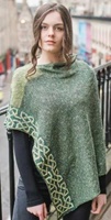 Image for Irish Linen and Silk Ballater Shawl, Moss