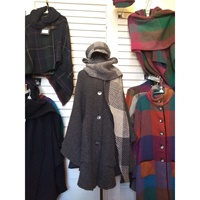 Image for Branigan Weavers Tina Cape, Multi Grey