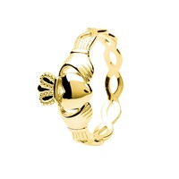 Image for 14kt Gold Vermeil Claddagh Ring
