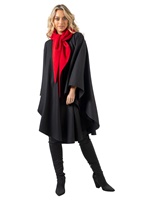 Image for Jimmy Hourihan Black Cape with Red Velvet Scarf