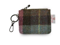 Image for Islander Card Zip Wallet -Pink/Green Tartan