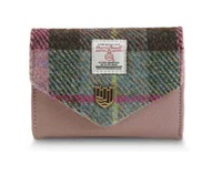 Image for Islander Small Clasp Purse- Pink/Green Tartan