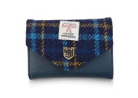 Image for Islander Small Clasp Purse- Navy Tartan