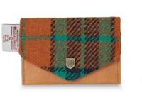 Image for Islander Card Wallet- Orange/BlueTartan