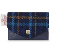 Image for Islander Card Wallet- Navy Tartan