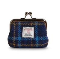 Image for Islander Coin Purse-Navy Tartan
