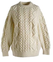 Image for Handknit Pullover Sweater by Magee, Natural