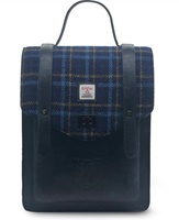 Image for Islander Carloway Backpack with HARRIS TWEED - NAVY TT