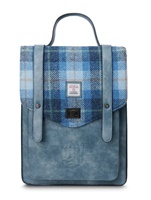 Image for Islander Carloway Backpack with HARRIS TWEED - BLUE TARTAN