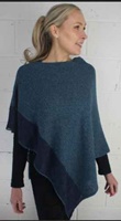 Image for Bill Baber Linen and Cotton Cape, Marine
