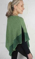 Image for Irish Linen and Silk Cape, Moss