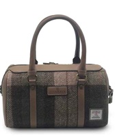 Image for Islander Medium Duffle Bag with HARRIS TWEED - Chestnut Tartan