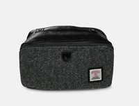 Image for Islander Toiletry Bag with HARRIS TWEED - Grey Herringbone