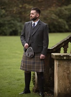 Image for Cullen Tweed Kilt Jacket and Vest Coal