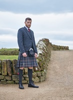 Image for Crail Tweed Kilt Jacket and Vest Charcoal