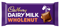 Cadbury Dairy Milk Wholenut Chocolate Bar 120g