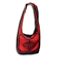 Image for India Arts Cotton Celtic Design Bag Red