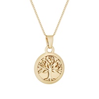 Image for Solvar Gold Plated Tree of Life Pendant