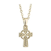 Image for Solvar Gold Plated Small Celtic Cross Pendant