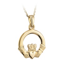 Image for Solvar Gold Plated Claddagh Pendant