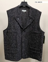 Image for Jimmy Hourihan Man of Aran Irish Waistcoat, Charcoal