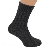 Image for Kerry Woollen Mills Organic Wool Socks, Charcoal