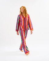 Image for Avoca Multicolour Stripes Cotton Pyjama Set with Bag