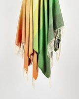 Image for Avoca Handweavers Cashmere Blend Throw, Ombre Tricolour