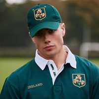 Image for Lansdowne Ireland Shamrock Crest Baseball Cap-OS, Dark Green/Gold
