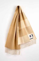 Image for Avoca Handweavers Two Tails Scarf, Cream/Camel