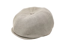 Image for Hanna Hats Irish Eight Panel Summer Cap, Natural Linen
