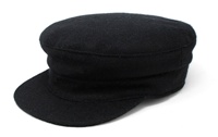 Image for Hanna Hats Black Skipper Cap