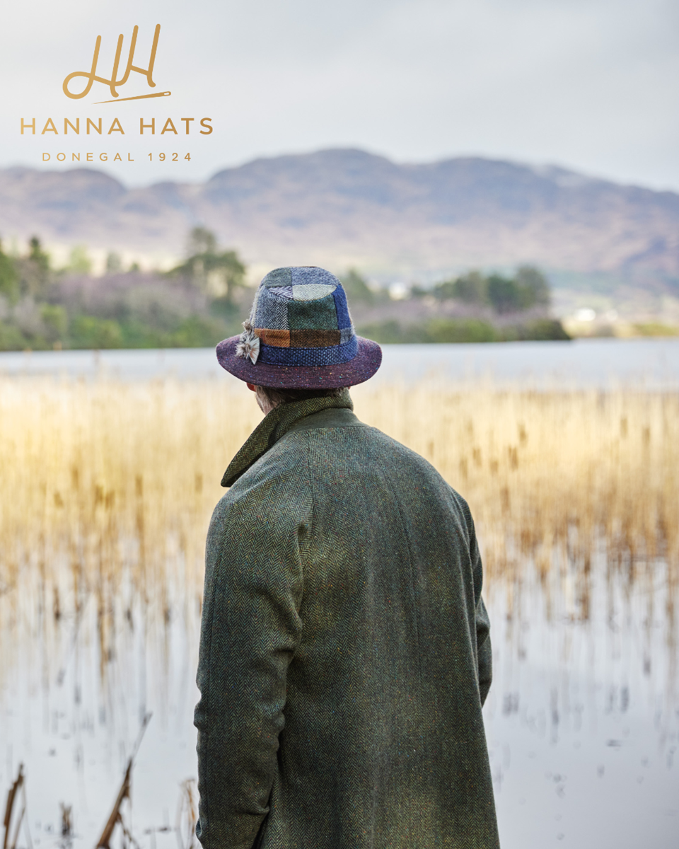 Hanna Hat Tweed Patchwork Walking Hat - Irish Jewelry | Irish