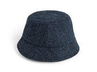 Image for Hanna Hat Wee Thatch Tweed Hat, Navy Herringbone