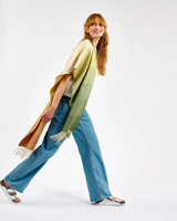 Image for Avoca Handweavers Wide Merino Scarf, Ombre Tricolour