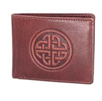 Image for Brown Leather Wallet with Celtic Knot