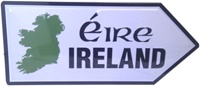 Image for Metal Road Sign Map Ireland