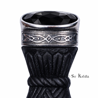 Image for Celtic Dress Sgian Dubh with Black Stone Top
