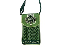 Image for Royal Tara Shamrock Emblem Knit Crossbody Bag