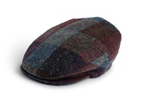 Hanna Vintage Snap Flat Cap Assorted Tweeds