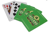 Image for Vintage-Ireland Green Shamrock Playing Cards